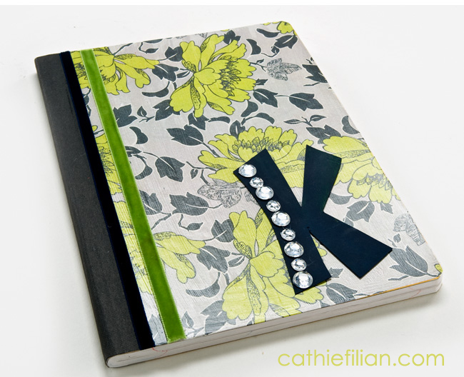 DIY Notebook Cover--a FUN Modpodge Craft!