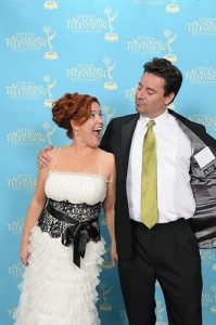 Cathie Filian and Steve Piacenza at Emmys