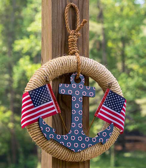 Rope + Mod Podge = Nautical Wreath - CATHIE FILIAN's Handmade Happy Hour