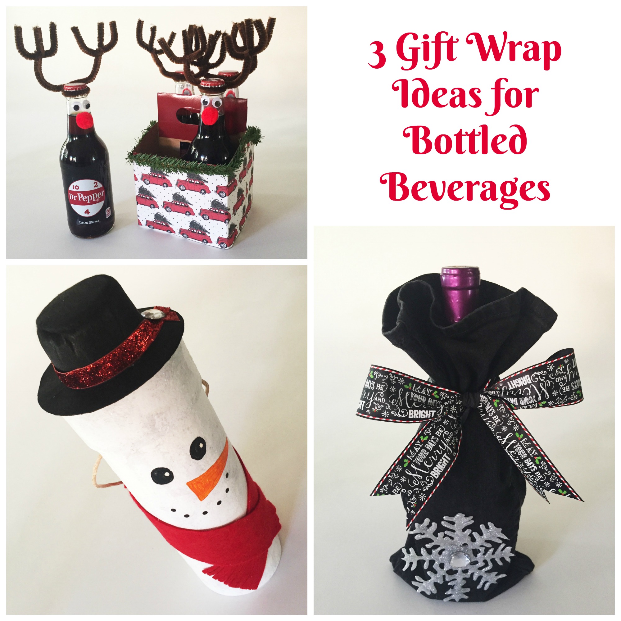 3 DIY Ways to wrap Beer, Wine and Soda Pop Handmade Happy Hour