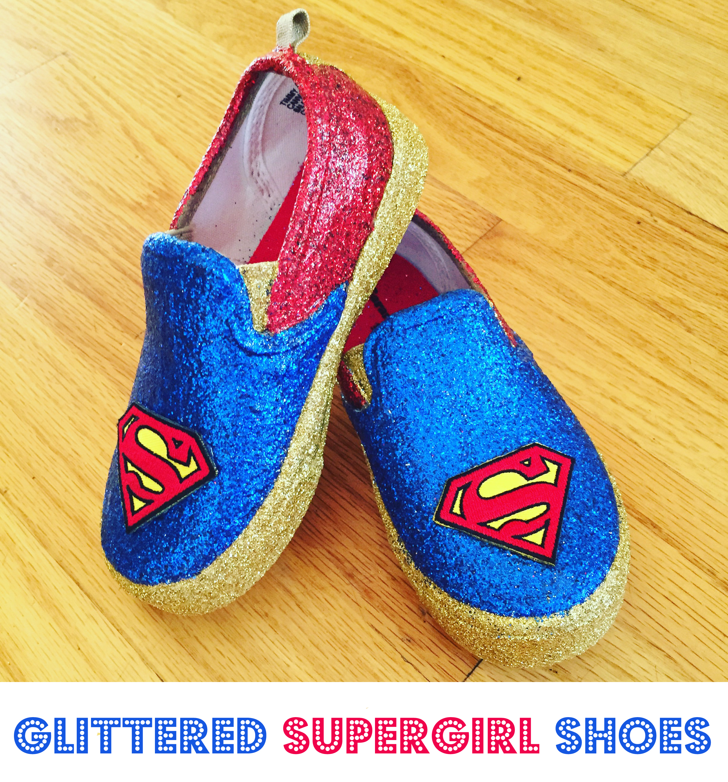 DIY Mod Podge Glitter Shoes