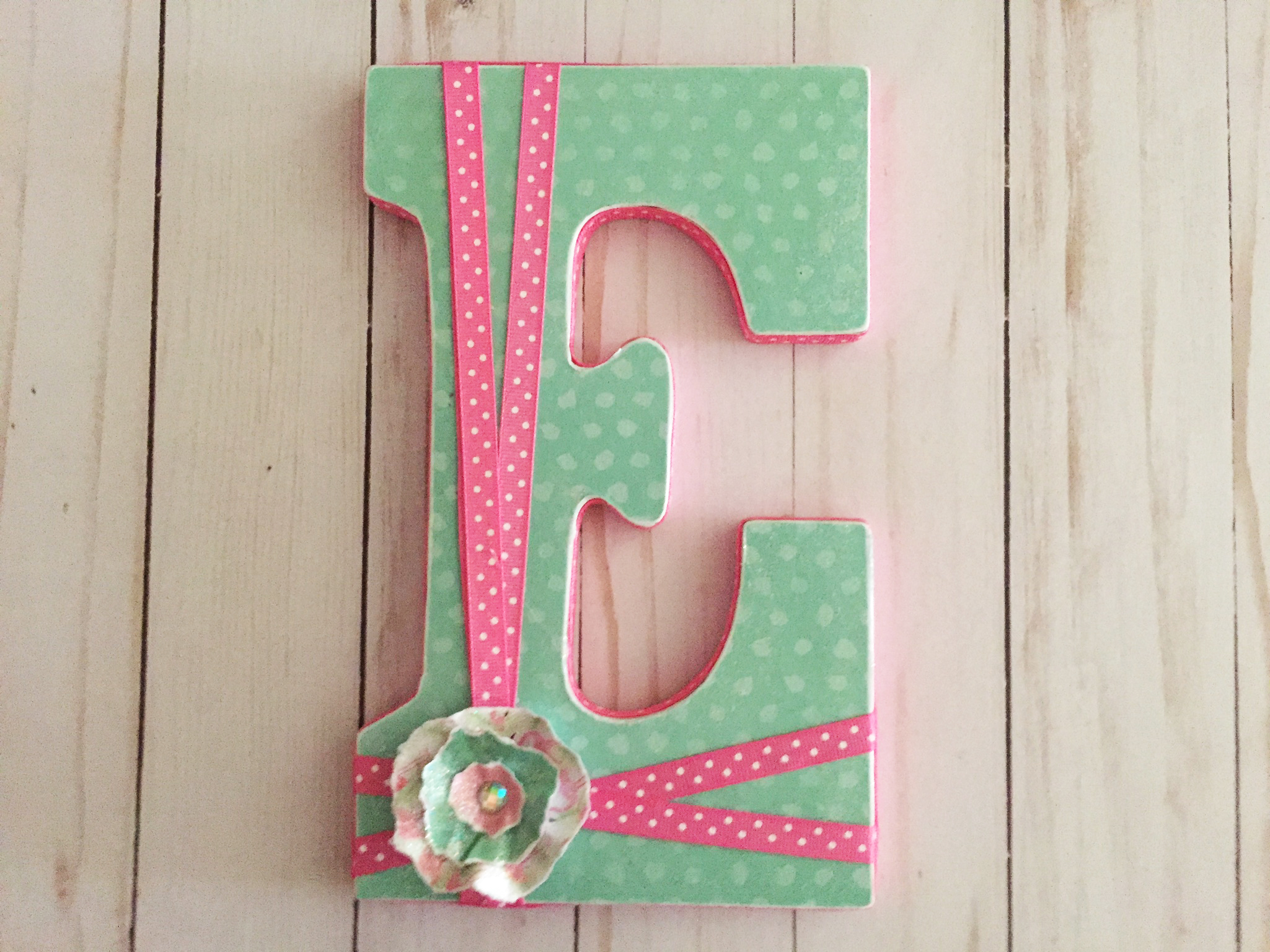 8+ Ways to Makeover a Wood Letter with Mod Podge - CATHIE FILIAN's