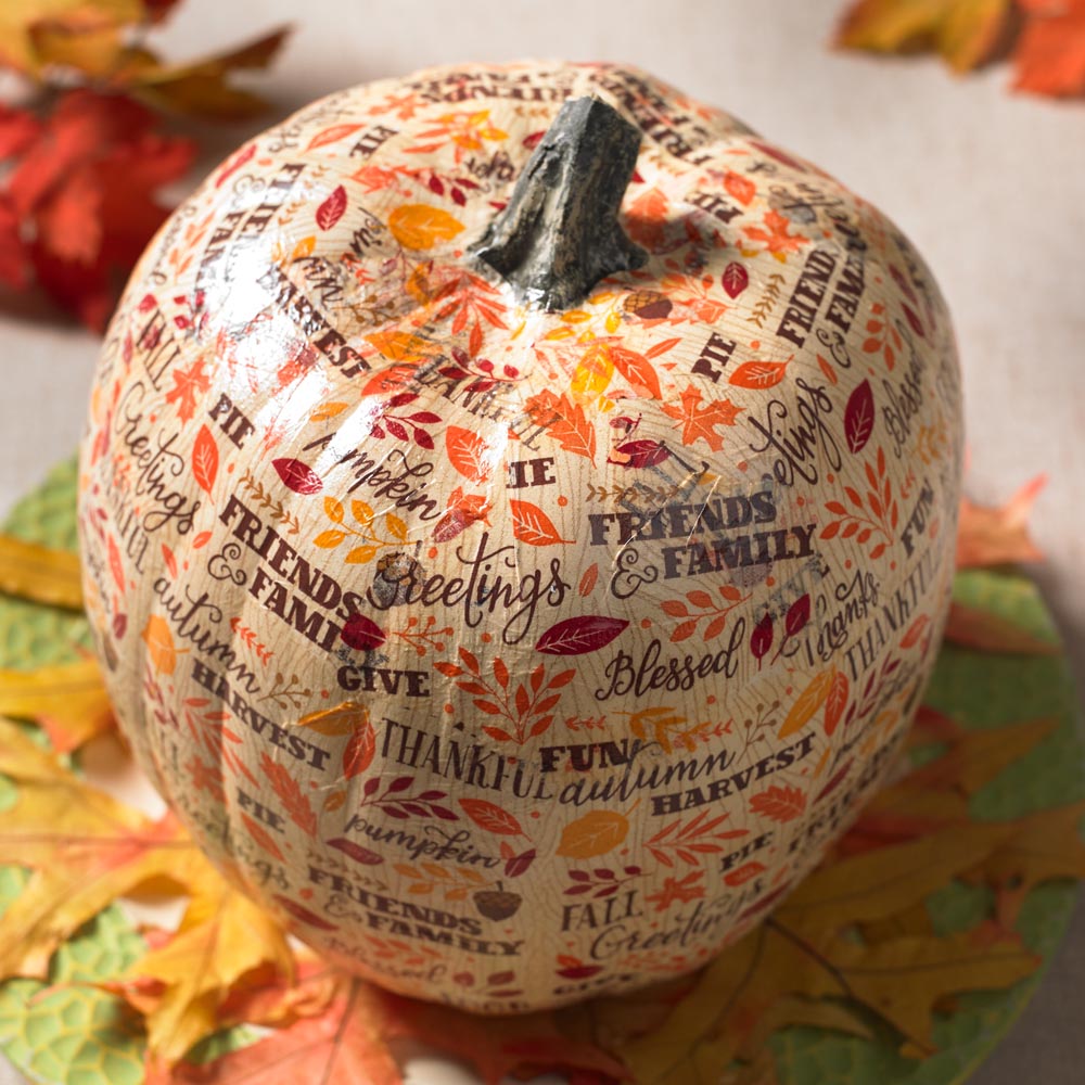 How to Decoupage a Pumpkin