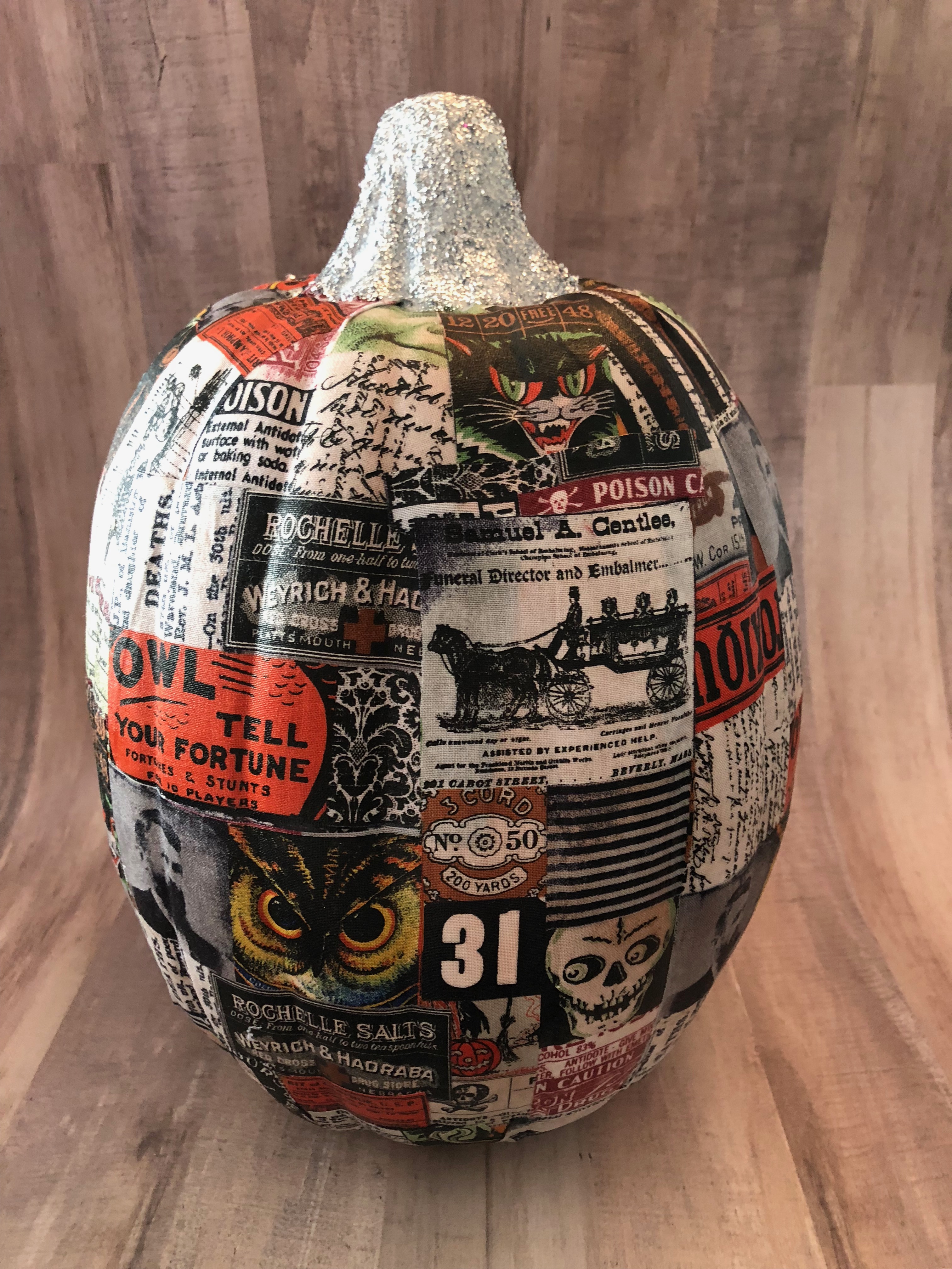 DIY Mod Podge Painted Pumpkins - On Sutton Place