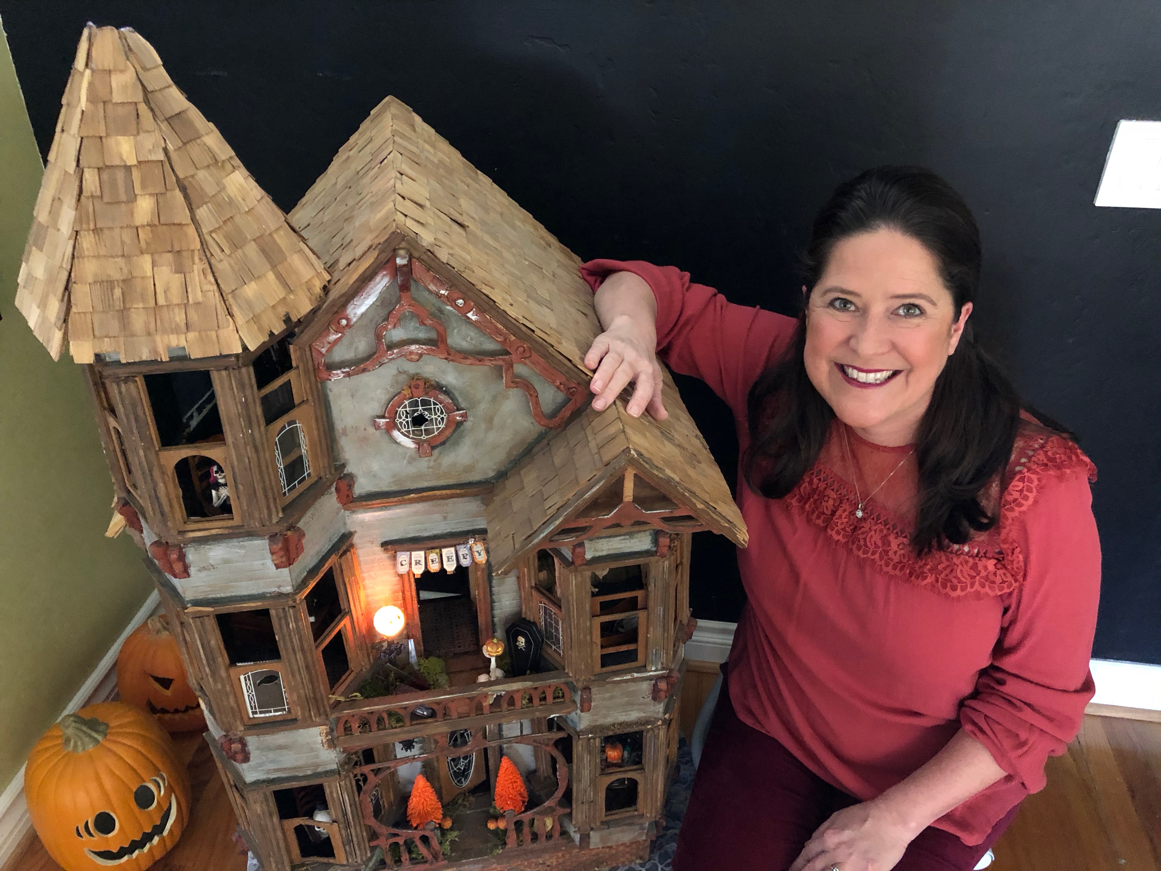 My Haunted Dollhouse Tour for Halloween - CATHIE FILIAN's Handmade Happy  Hour