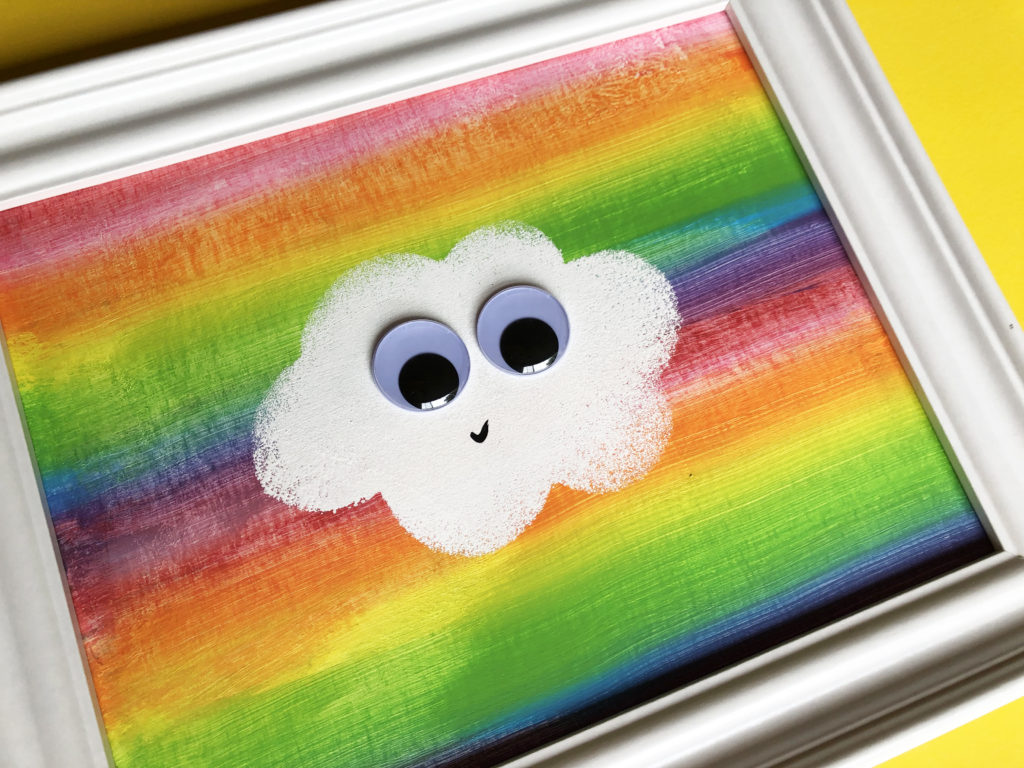Kids' Craft: Wax Paper Rainbow Art