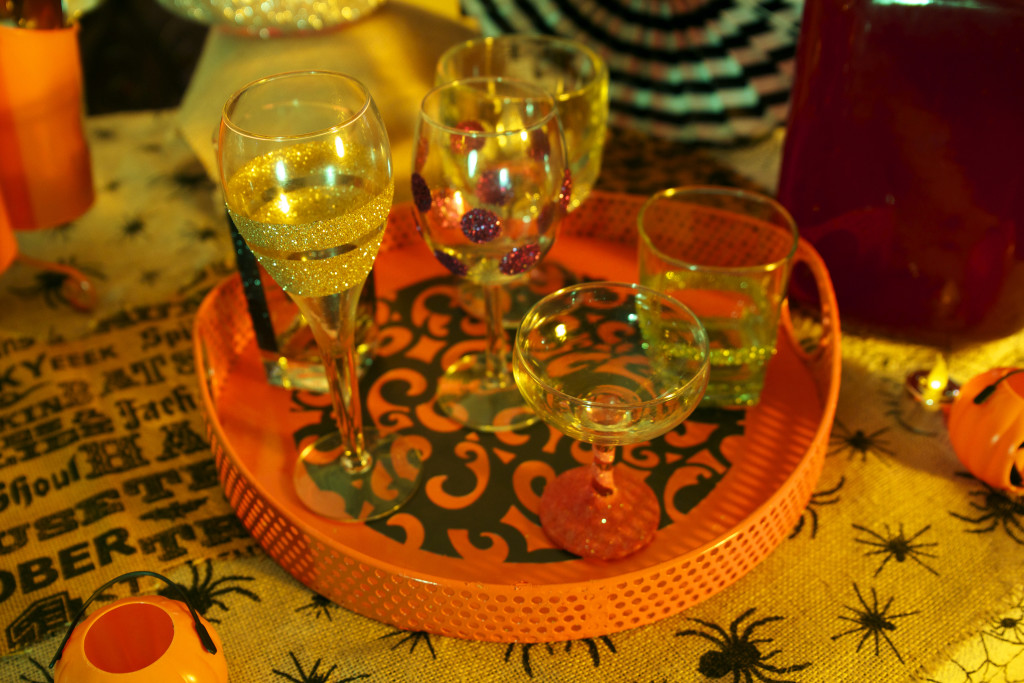 How to Glitter Halloween Party Glasses - CATHIE FILIAN's Handmade Happy ...