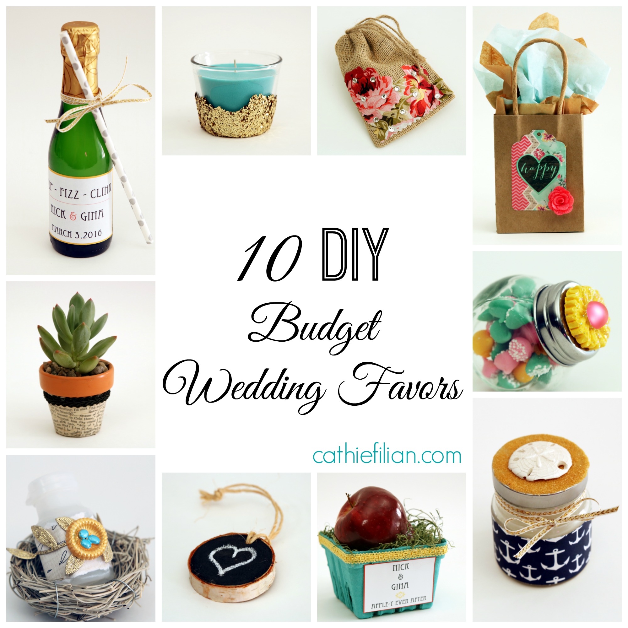 10 Diy Budget Wedding Favor Ideas Handmade Happy Hour - Wedding Favors Ideas Diy