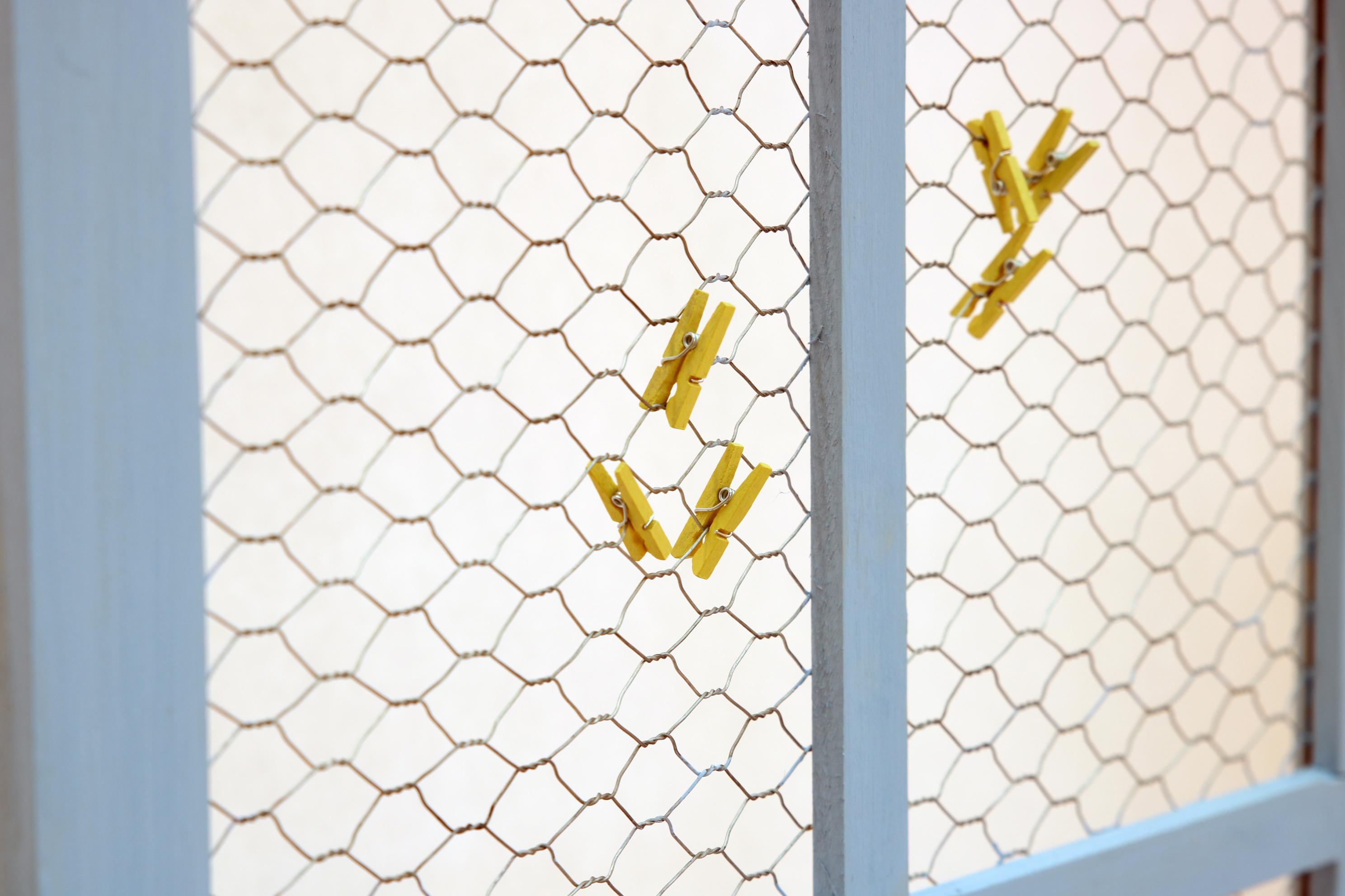 mini clothes pins on chicken wire frame - CATHIE FILIAN's Handmade ...