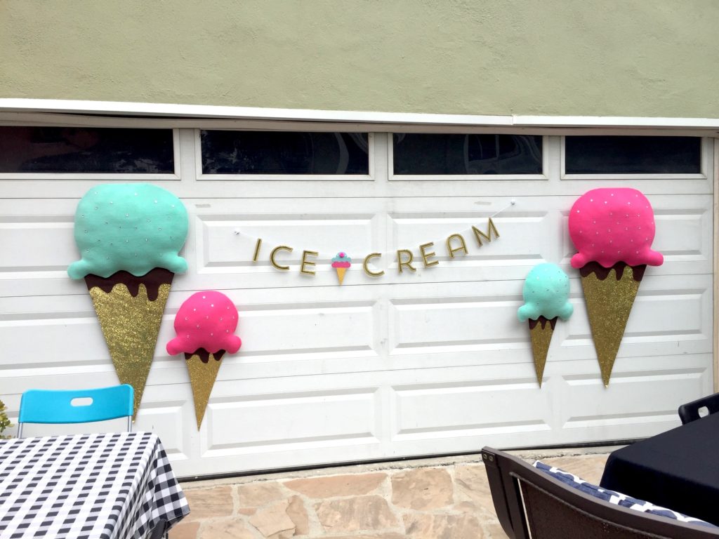 How To Make Giant Ice Cream Party Props And Decor Cathie Filian S Handmade Happy Hour