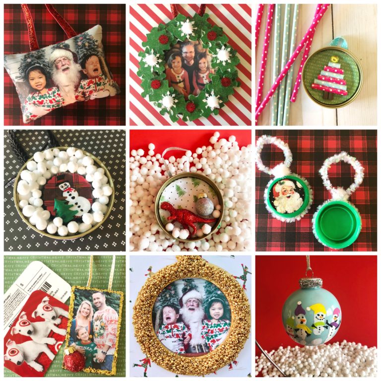 10 Christmas Ornaments to make with Family Photos, Handprints and ...