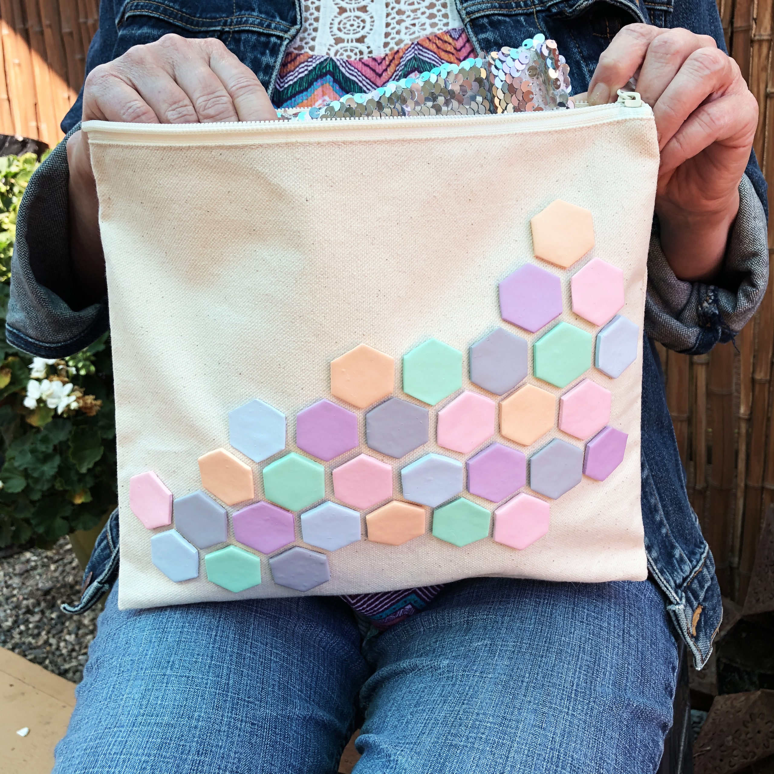 Geometric Pastel Tile Bags made with Sculpey Premo Polymer Clay - CATHIE  FILIAN's Handmade Happy Hour