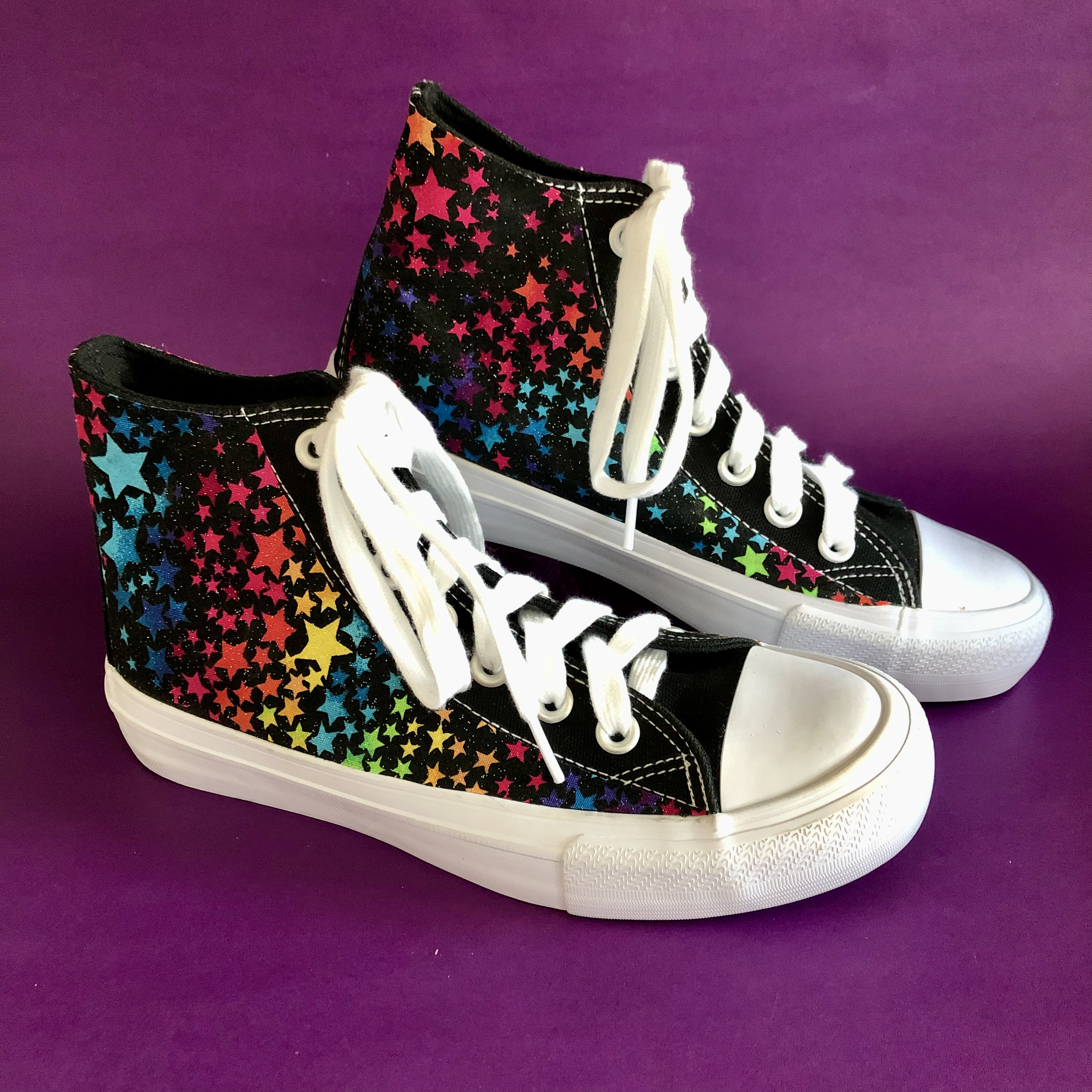 DIY How To Add Fabric to Sneakers with Mod Podge - CATHIE FILIAN's Handmade  Happy Hour