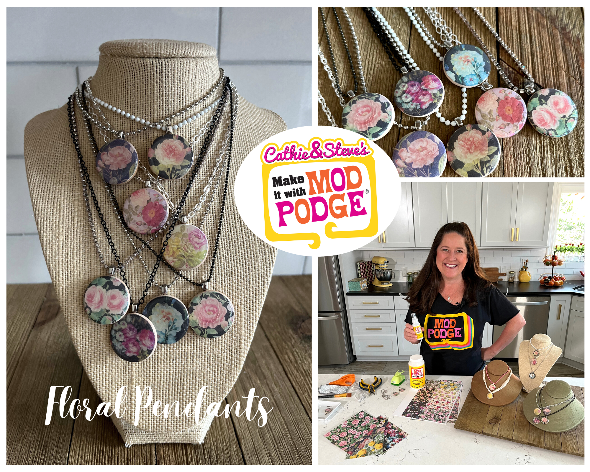 Architecture of a Mom: Mod Podge Initial Necklaces