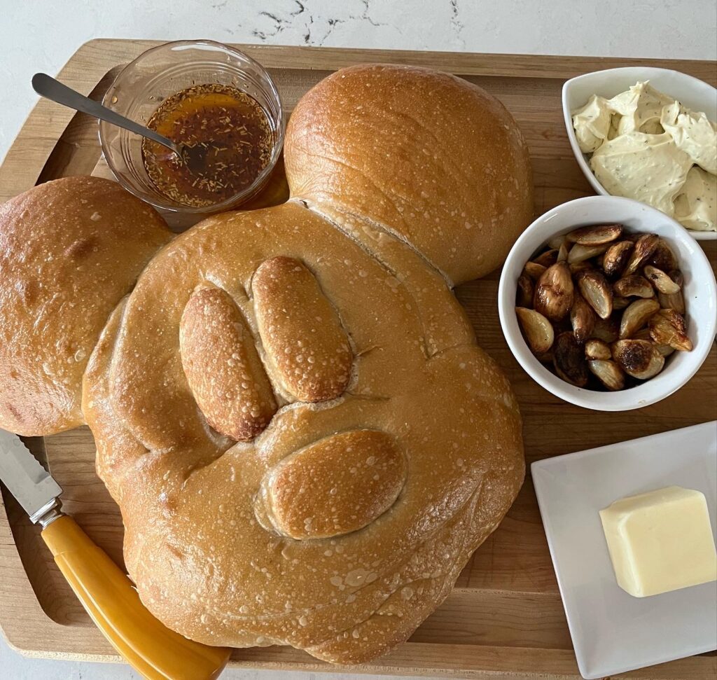 Mickey Mouse Sourdough Bread at Boudin Bakery, Disney California