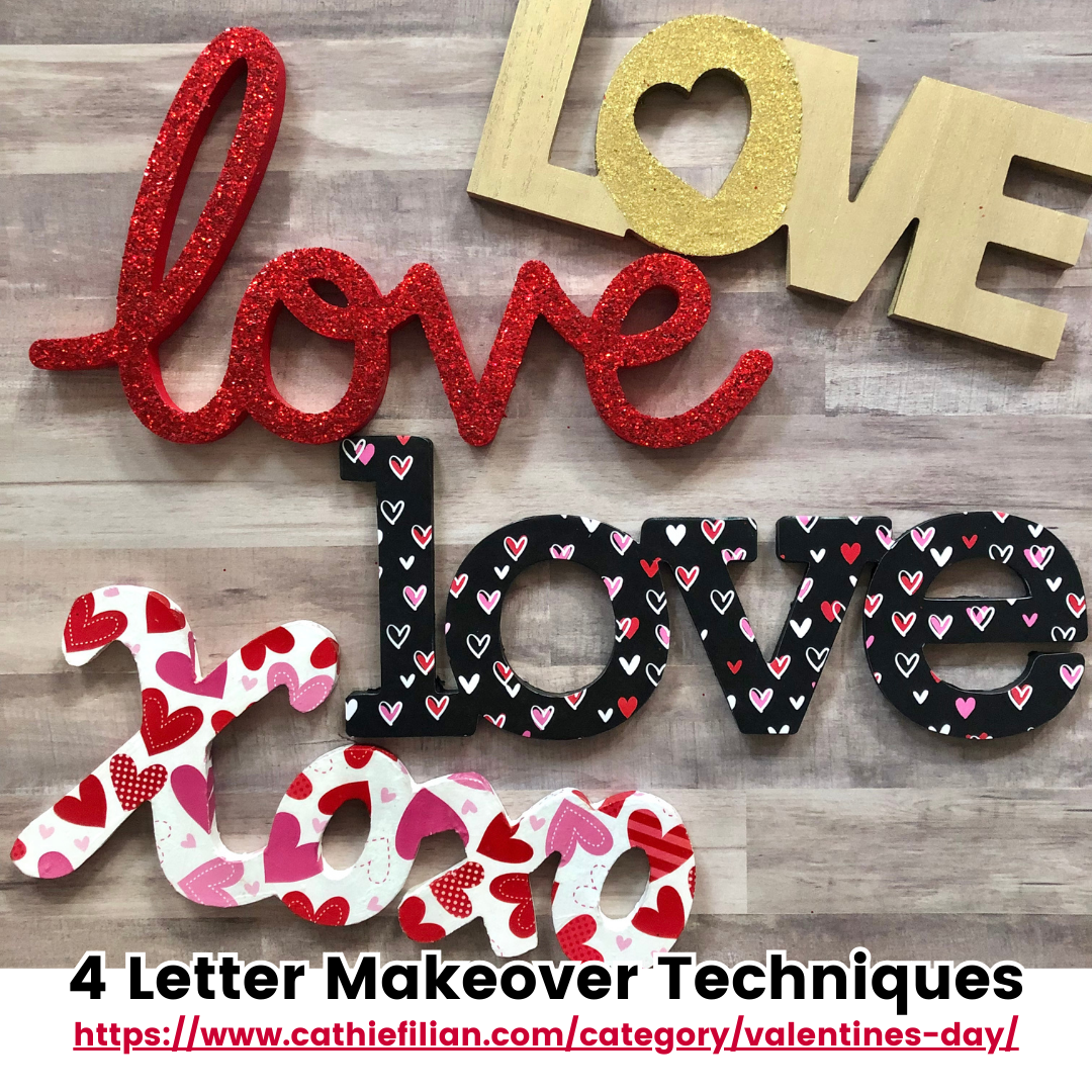 8+ Ways to Makeover a Wood Letter with Mod Podge - CATHIE FILIAN's