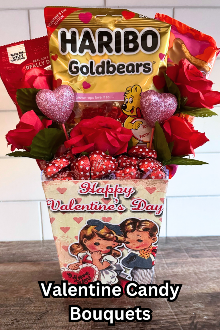 DIY Valentine Candy Bouquet with Dollar Tree Supplies - CATHIE FILIAN's ...