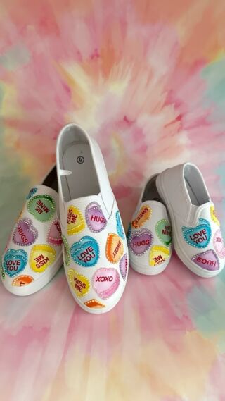 DIY How To Add Fabric to Sneakers with Mod Podge - CATHIE FILIAN's